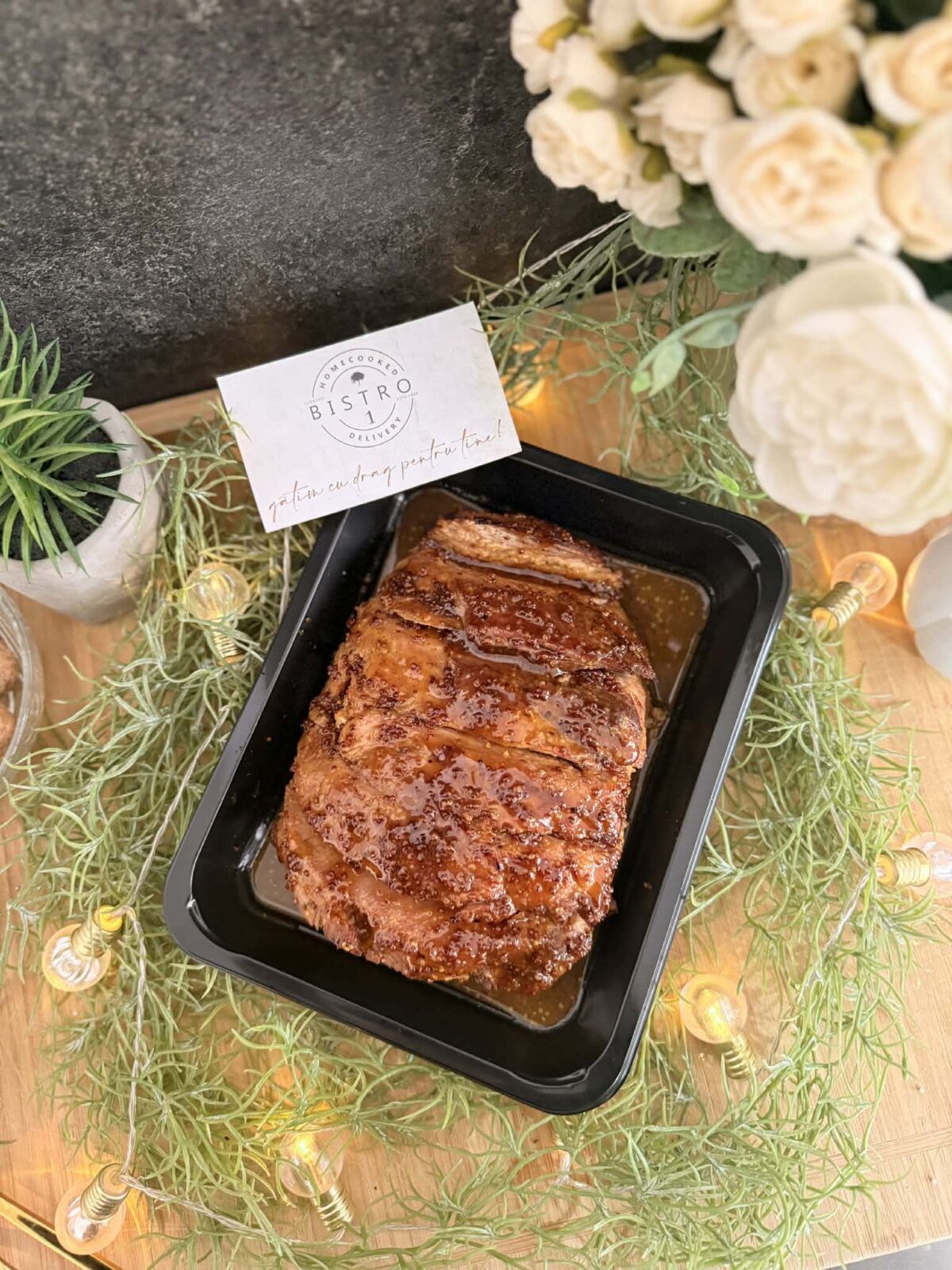 Friptură de porc glazurată cu muștar și miere (800gr) - imagine 2